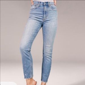 High waisted mom jeans